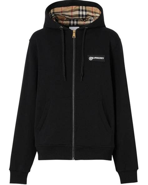 burberry crewneck vintage|Burberry black zip up hoodie.